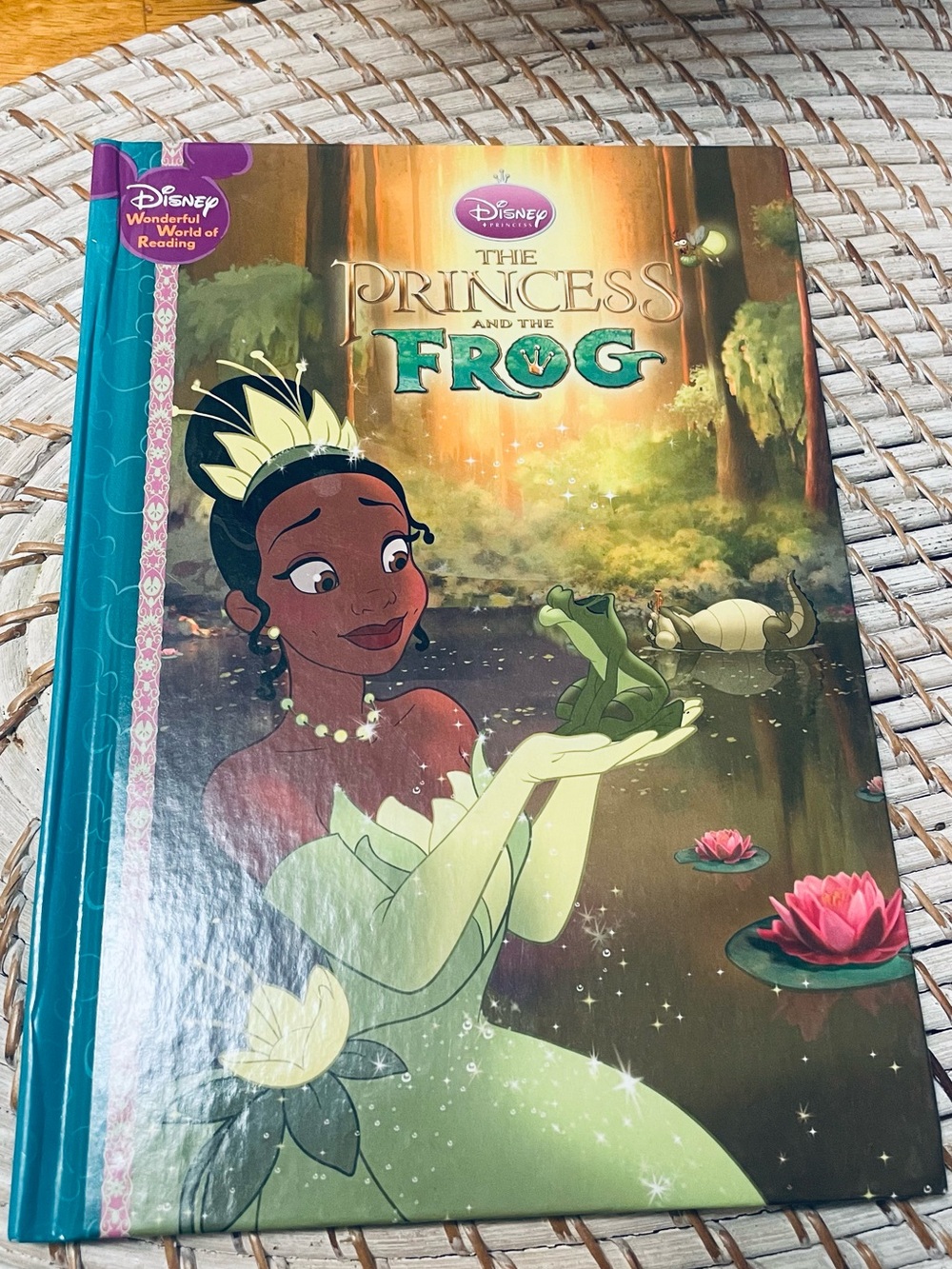 Disney The Princess and the Frog Hardcover Storybook - Green and Teal